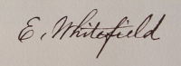 E. Whitefield [in script]