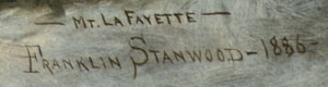---- Mt. LaFayette ---- / Franklin Stanwood -- 1886